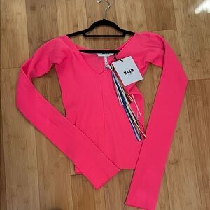 MSMG Milano V neck long sleeve